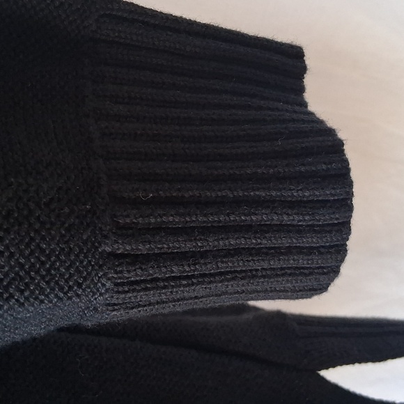 Quince 100% Organic Cotton Cropped Cardigan Black S - Picture 6 of 12